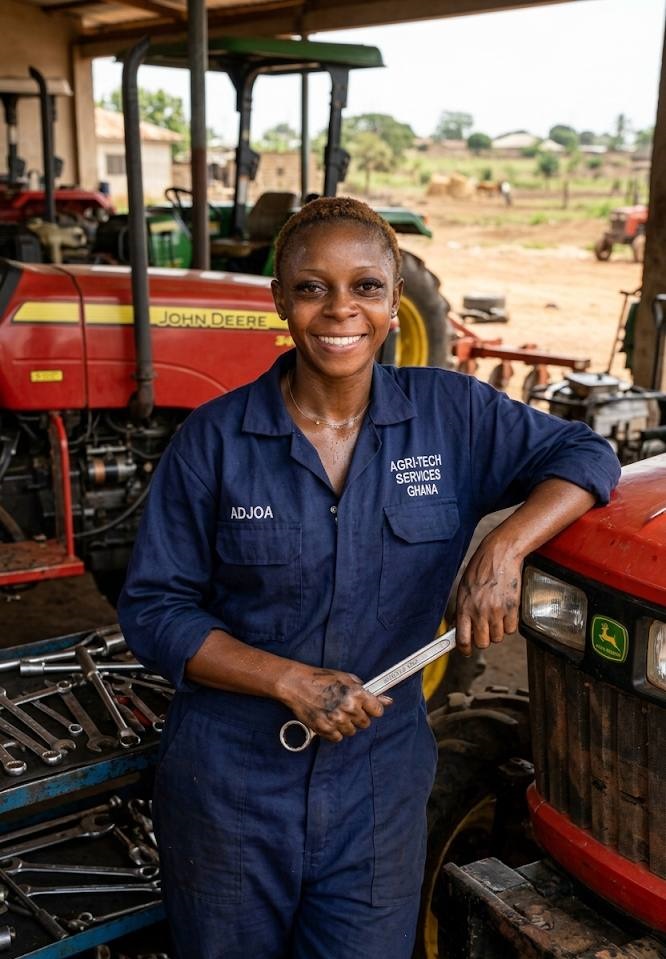 Technicienne en Maintenance de Tracteurs Agricoles